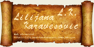Lilijana Karavesović vizit kartica